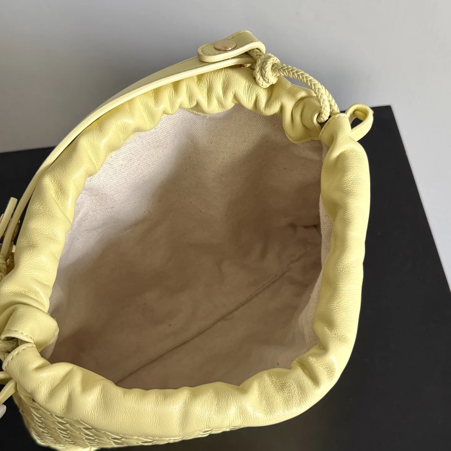 Bottega Veneta Intrecciato Woven Leather Dustbag Bucket Bag product photo from LabelPicks