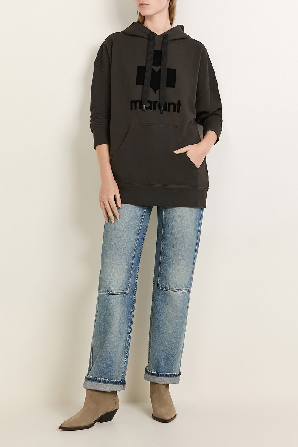 ISABEL MARANT סווטשירט קפוצ`ון