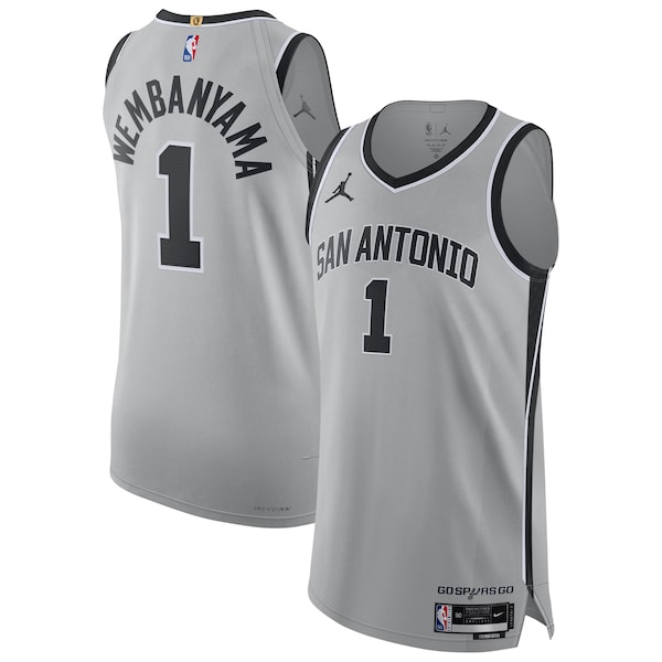 Victor Wembanyama San Antonio Spurs Jordan Brand Unisex Authentic Jersey - Statement Edition - Gray
