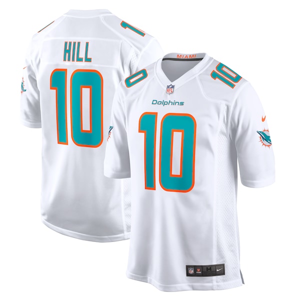 Tyreek Hill Miami Dolphins Nike Game Jersey - White/Aqua