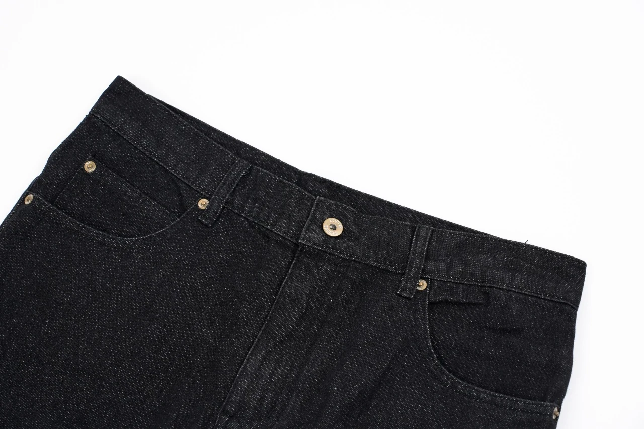 LOEWE Black Denim Jeans with Knee Anagram Detail product photo from LabelPicks