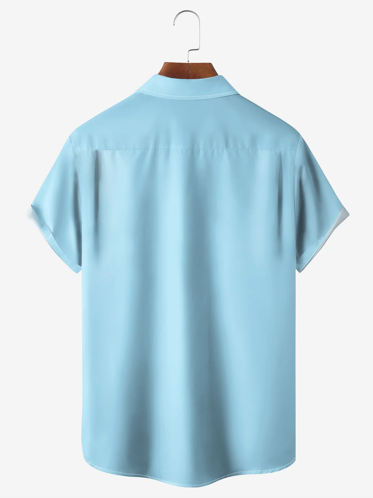 Moisture-wicking Breathable Color-block Art Shark Bowling Shirt