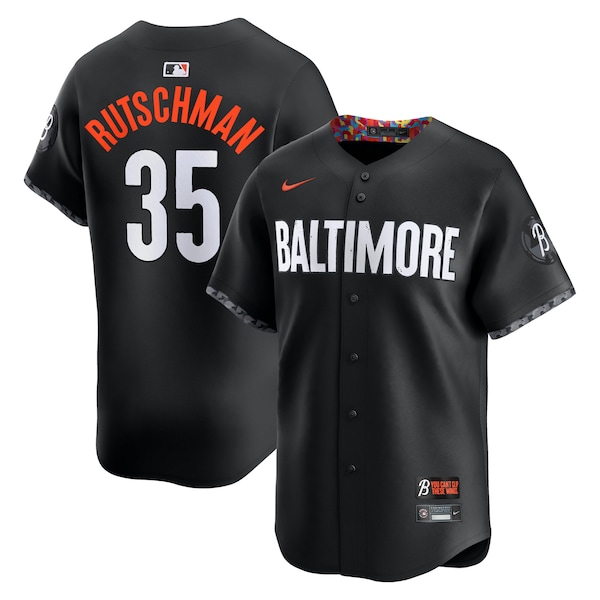 Adley Rutschman Baltimore Orioles Nike City Connect Limited Jersey - Black