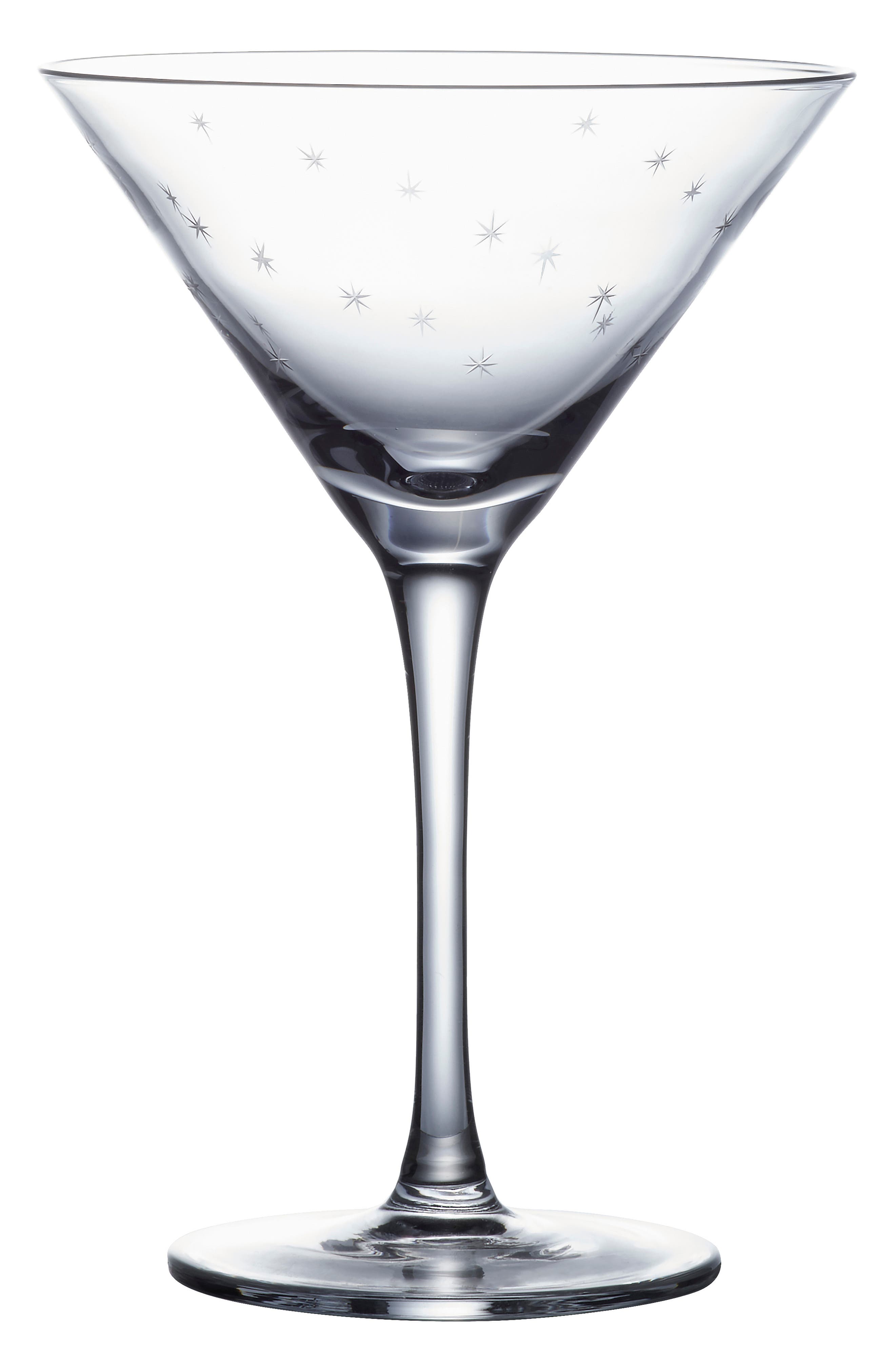 The Vintage List Set of 2 Crystal Martini Glasses