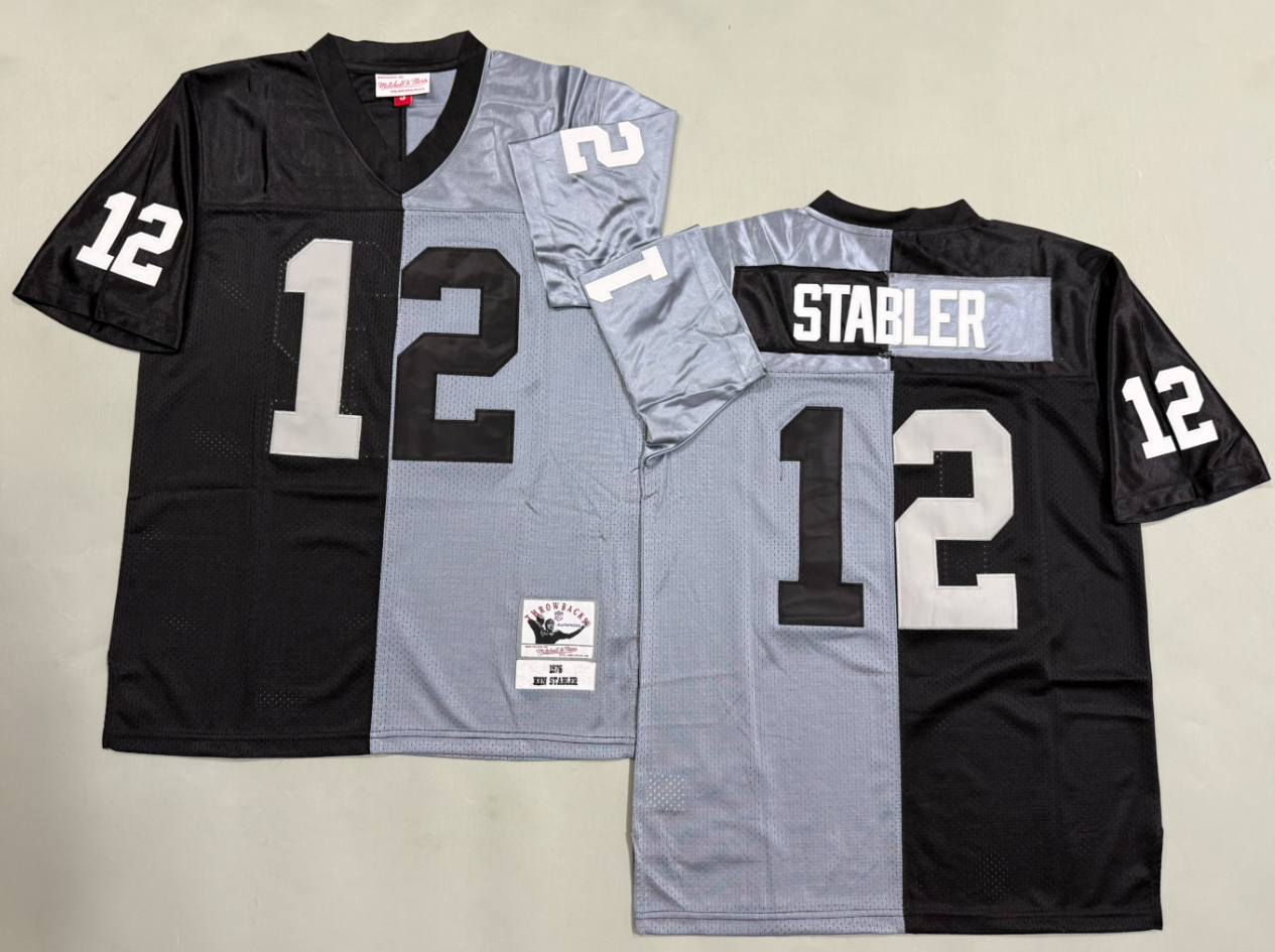 Ken Stabler Las Vegas Raiders Authentic Split Throwback Retired Player Jersey