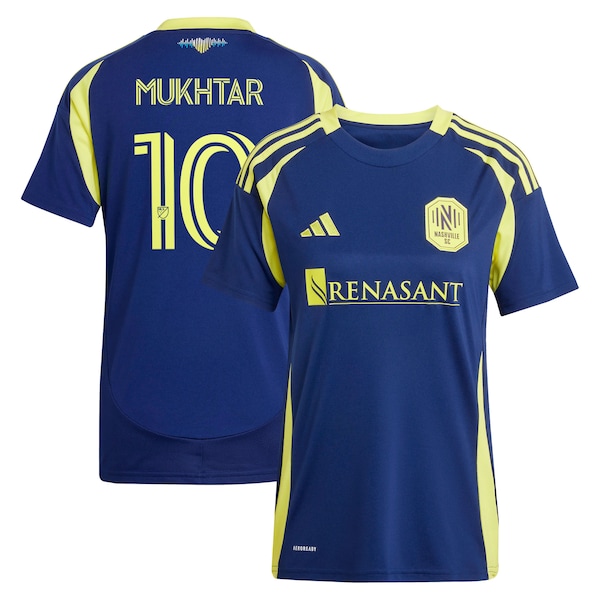 Hany Mukhtar Nashville SC adidas Women's 2025 The Heart of Nashville Kit Replica Player Jersey - Navy