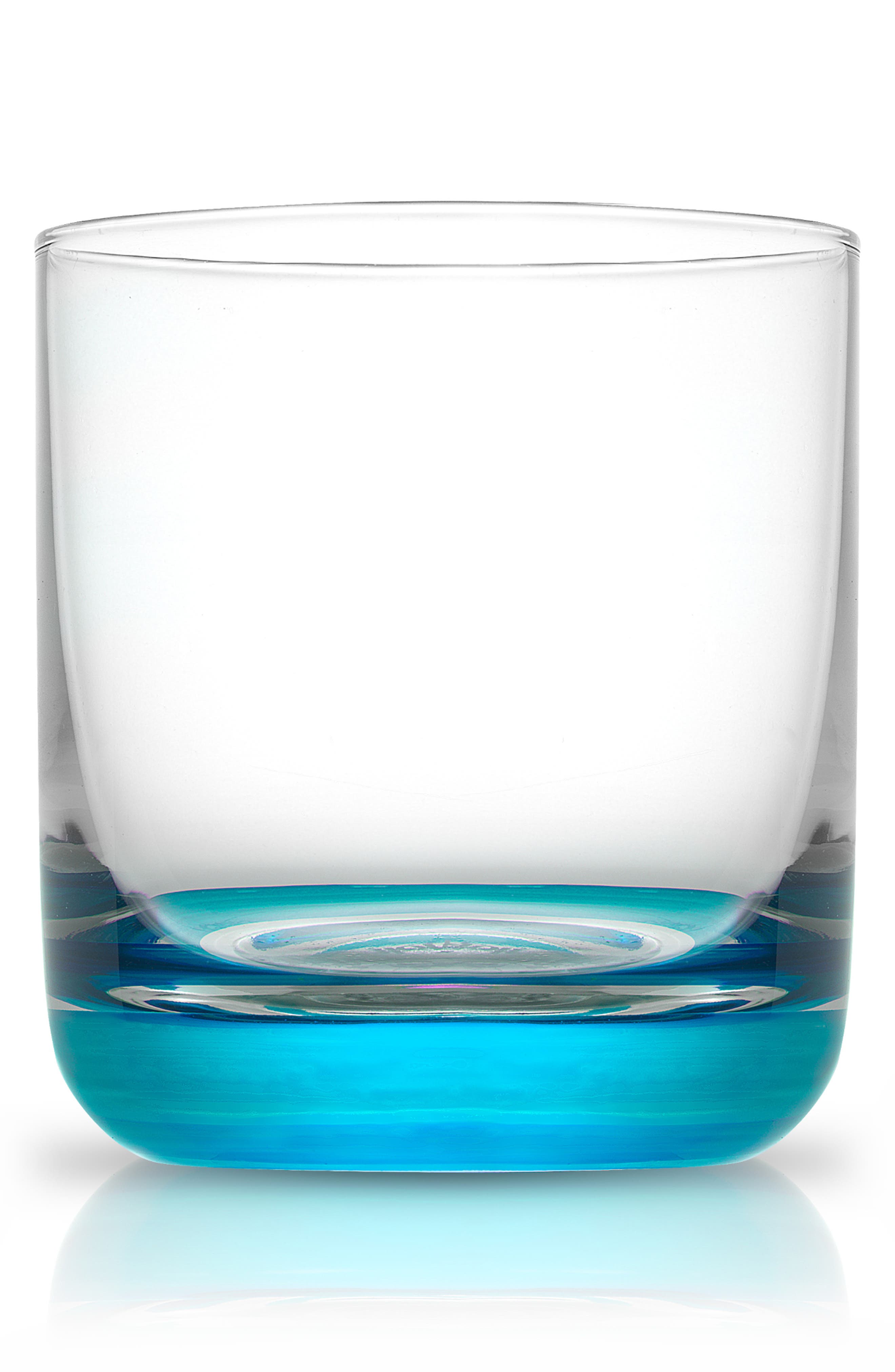 JoyJolt Hue Colored Double Old Fashion Glass - Set of 6