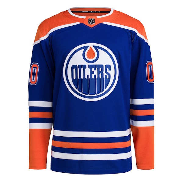 Edmonton Oilers adidas  Home  Primegreen Authentic Custom Jersey - Royal