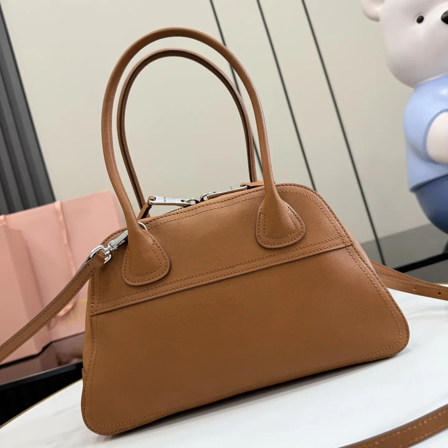 Miu Miu Lambskin Vivant Top Handle Bag product photo from LabelPicks