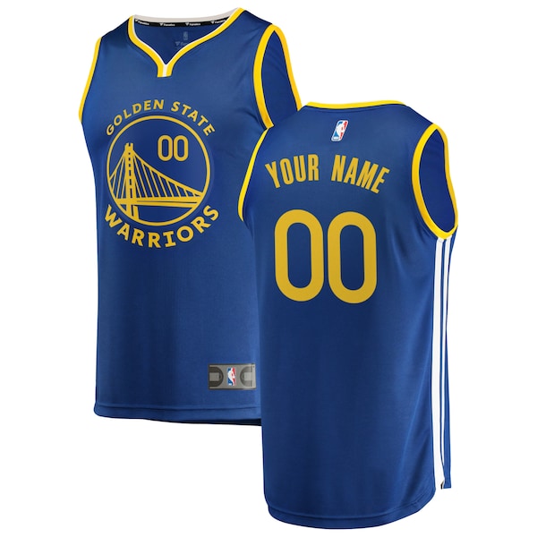 Golden State Warriors  Youth 2019/20 Fast Break Custom Replica Jersey Royal - Icon Edition