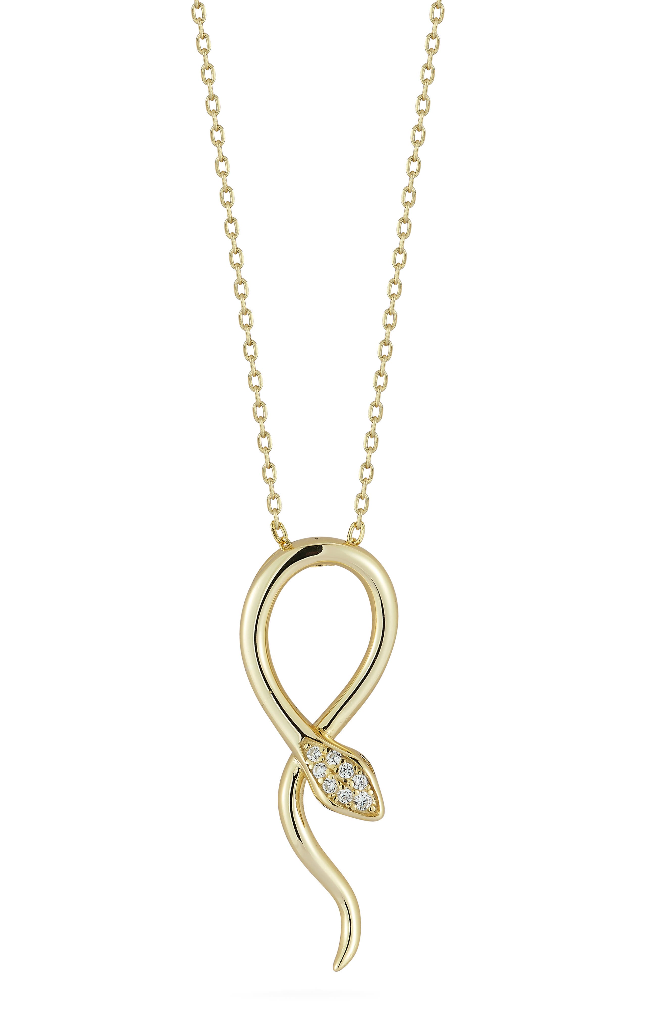 GLAZE JEWELRY Snake Pendant Necklace