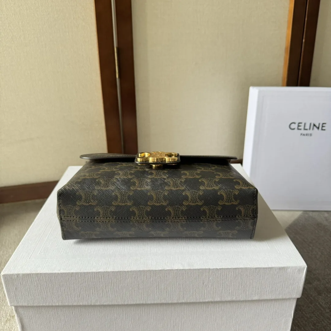 Celine Triomphe Grained Leather Crossbody Bag product photo from LabelPicks
