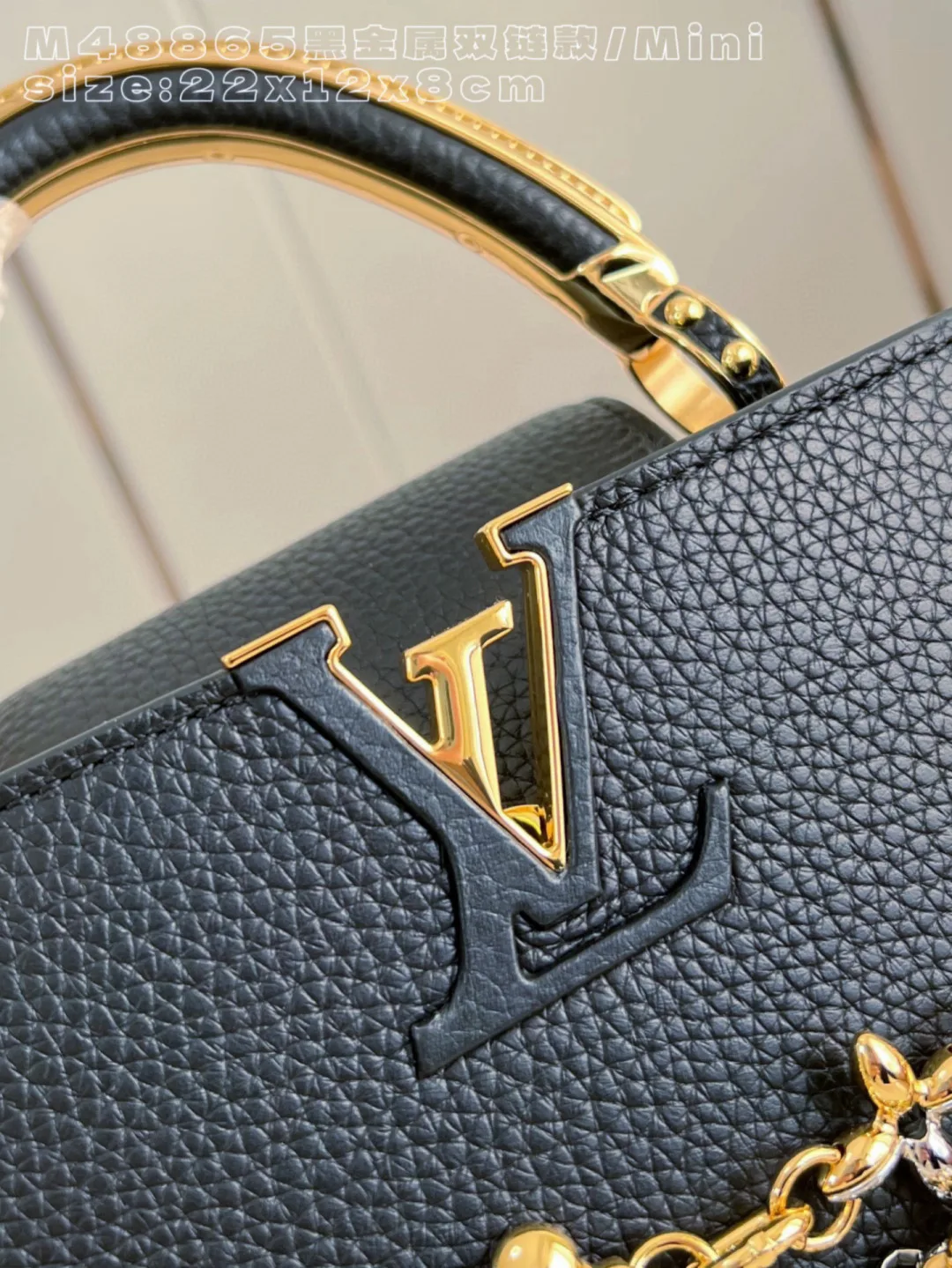 Louis Vuitton Black Capucines Calfskin Crossbody Bag product photo from LabelPicks