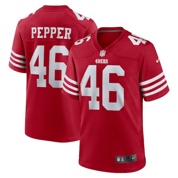 Taybor Pepper San Francisco 49ers Nike  Game Jersey -  Scarlet