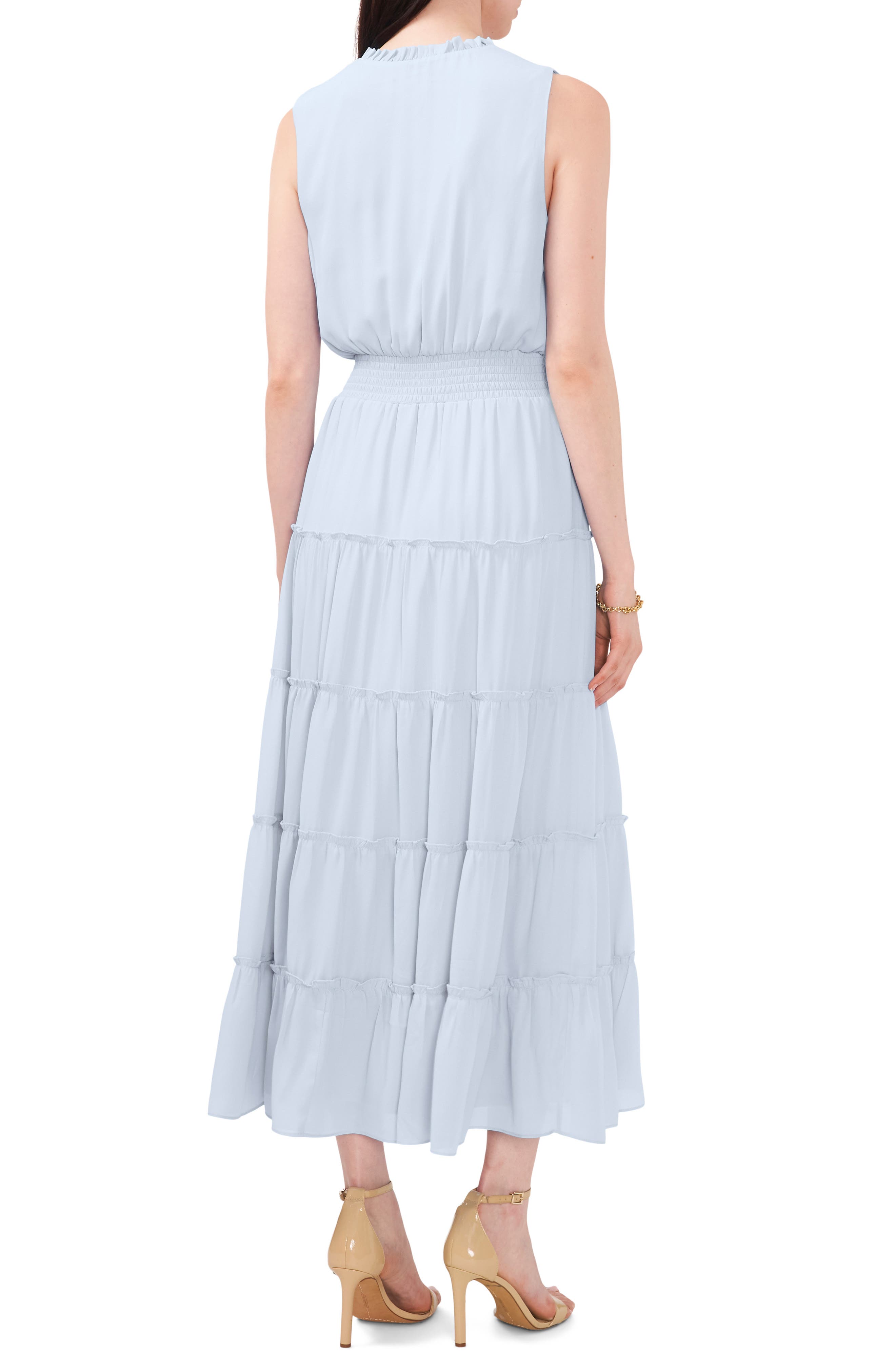 Halogen® Sleeveless Tiered Maxi Dress