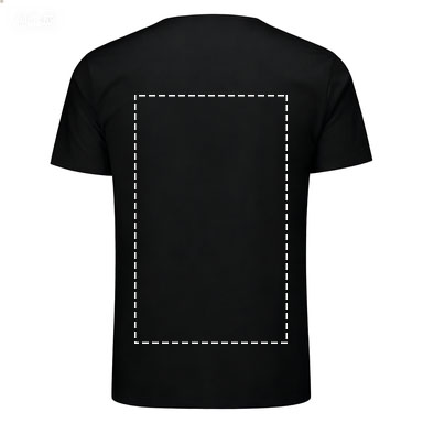 Remera Negra Personalizable de Algodón 24/1 – Estampa DTF | Streetwear