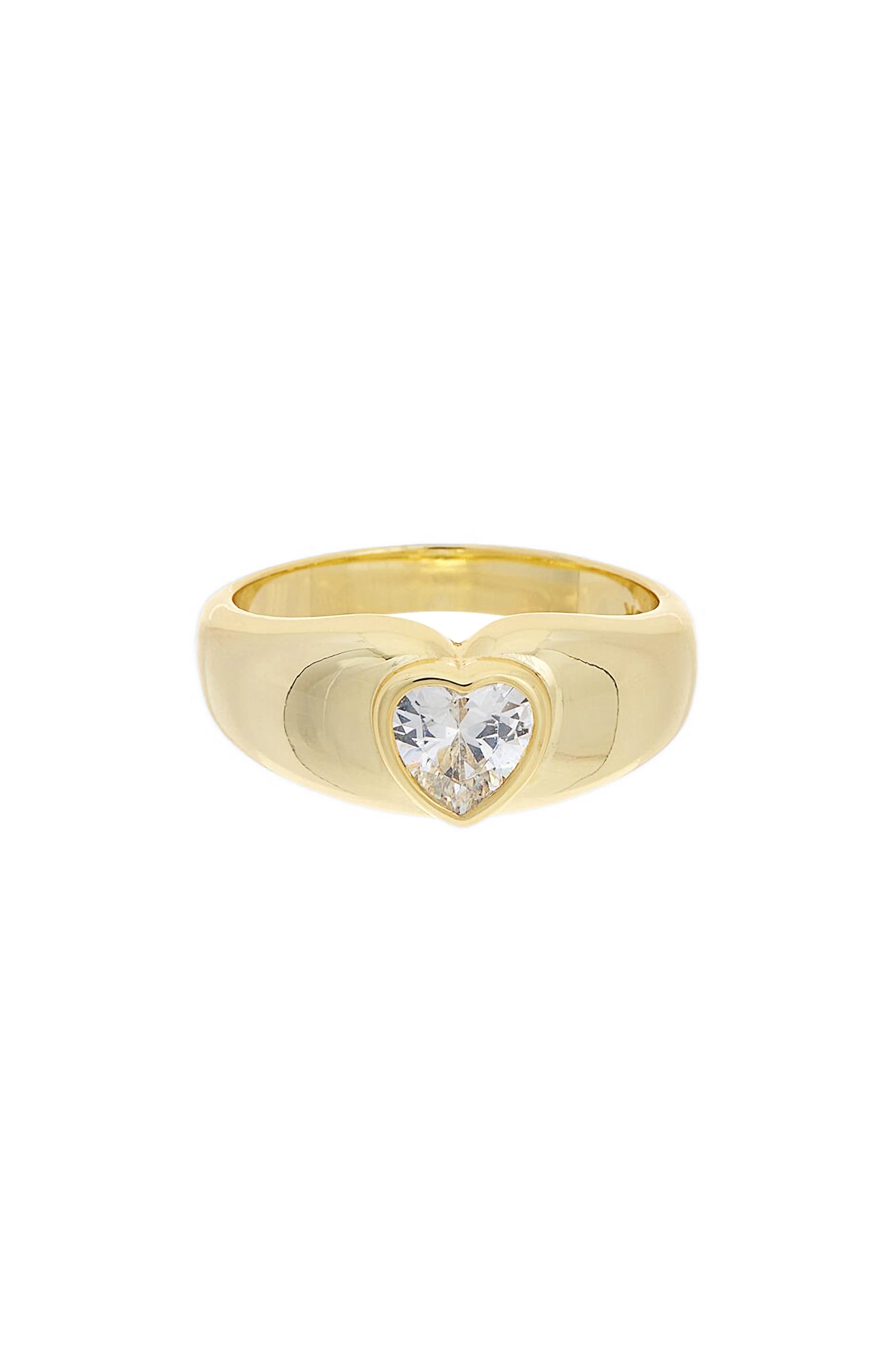 Juvell Cubic Zirconia Heart Ring
