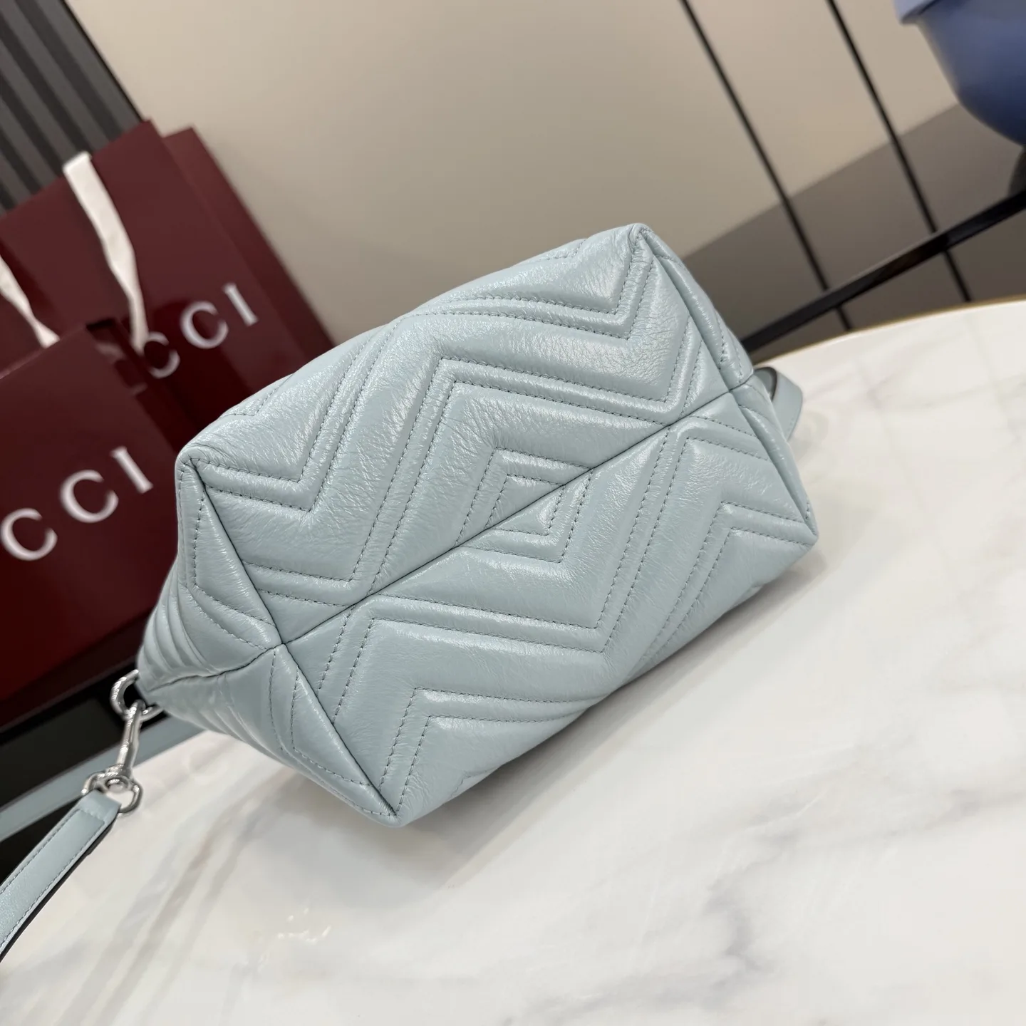 Gucci Blue Marmont GG Supreme Canvas Tote Bag product photo from LabelPicks