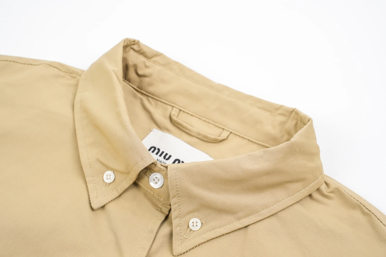 Miu Miu Beige Cotton Shirt Jacket product photo from LabelPicks