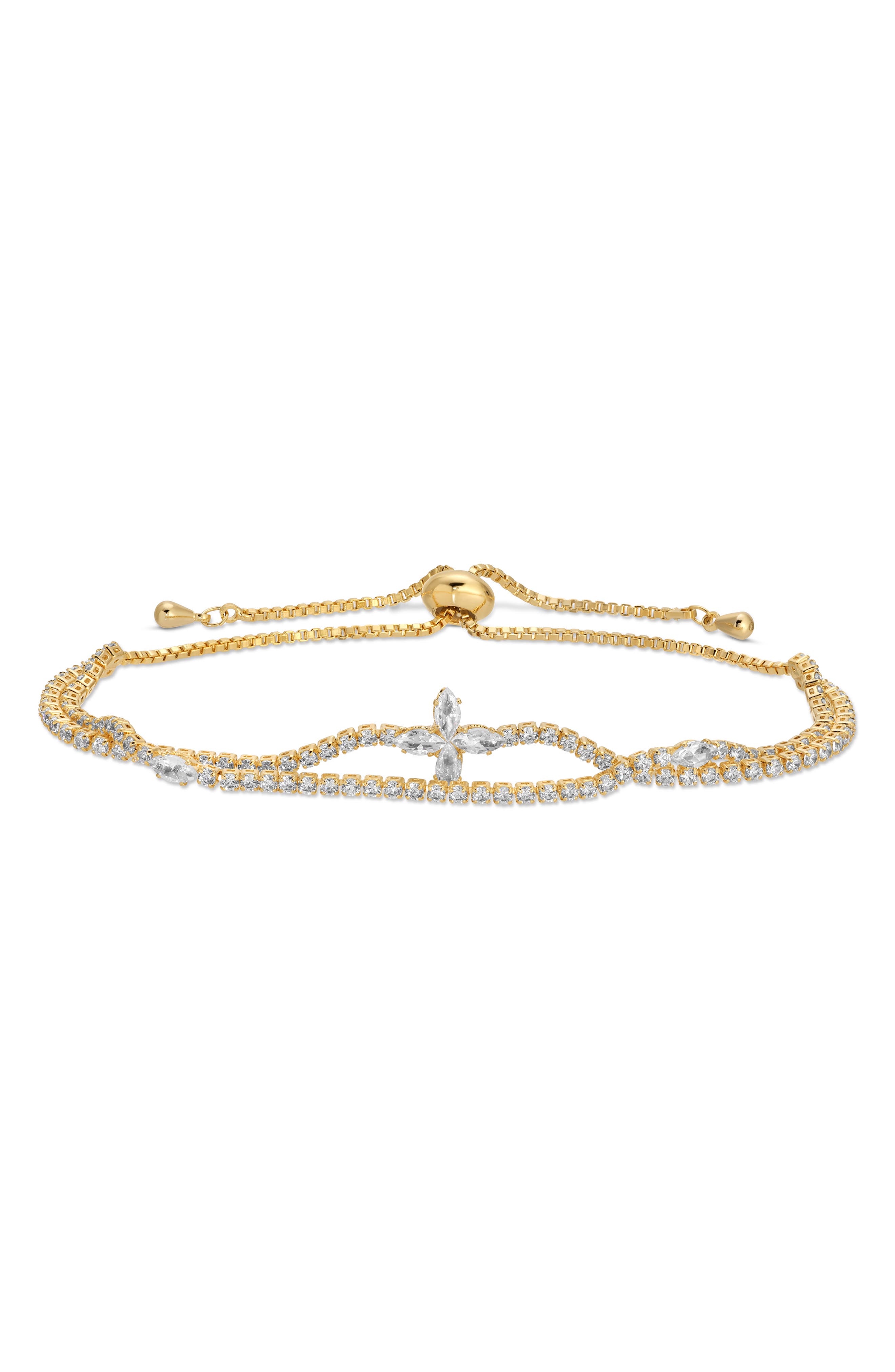 EYE CANDY LOS ANGELES Ebony CZ 2-Pack Assorted Bracelets