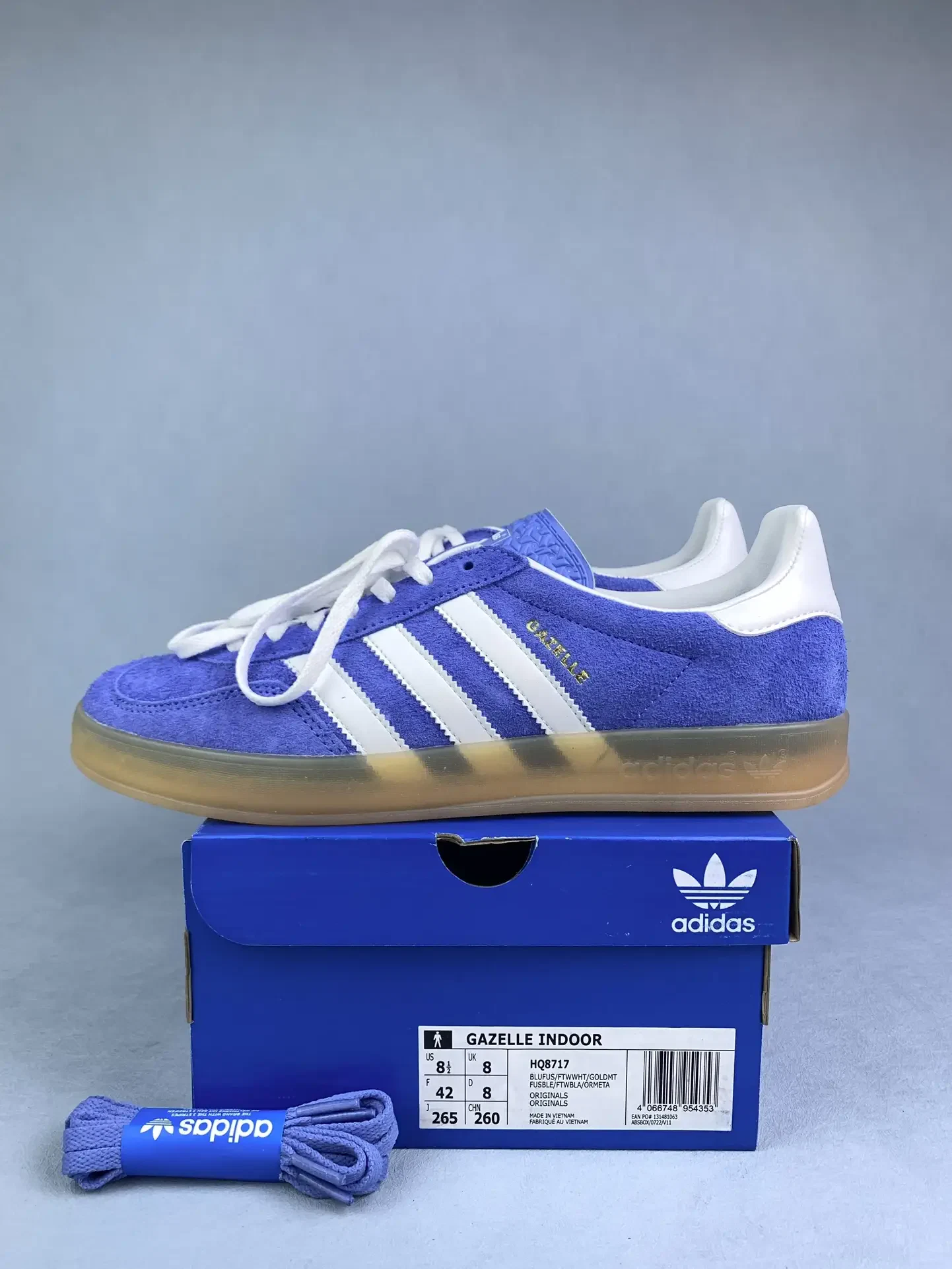 adidas Gazelle Indoor Blue Fusion Shoes product photo from LabelPicks