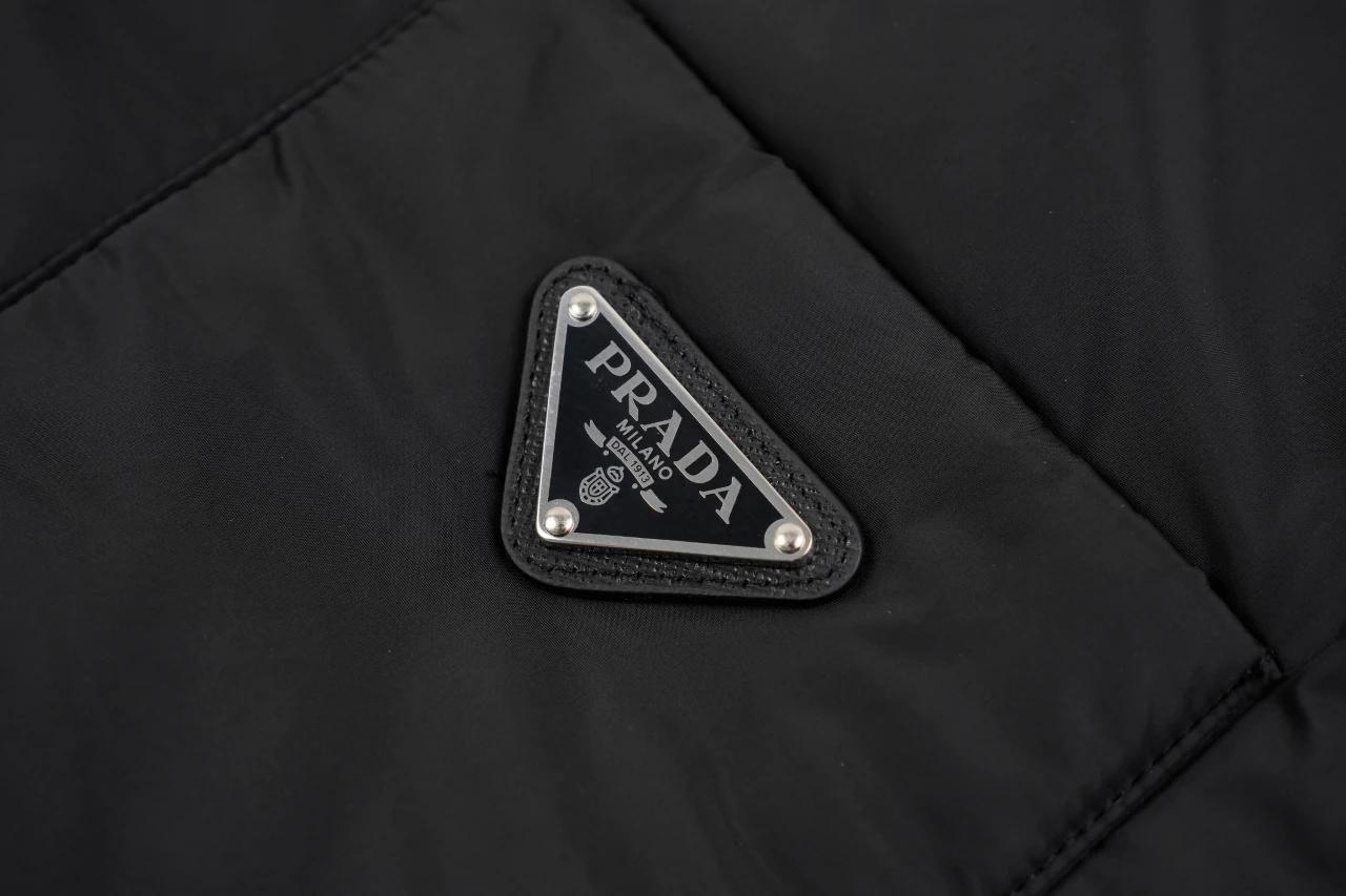 Prada Black Re-Nylon Single-Breasted Shirt Jacket product photo from LabelPicks