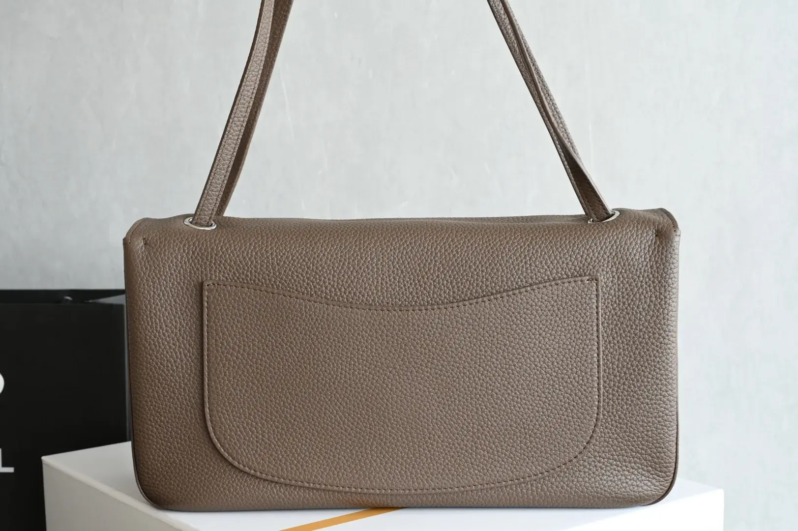Chanel Brown Grained Leather Shoulder Bag product photo from LabelPicks