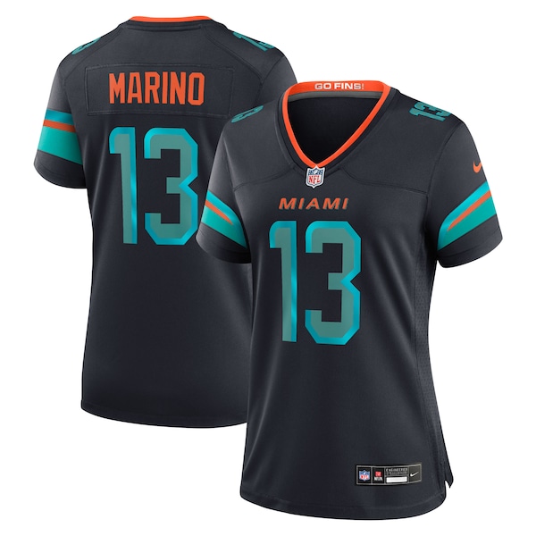 Dan Marino Miami Dolphins Nike Women's 2025 Rivalries Collection Retired Player Game Jersey - Pitch Blue