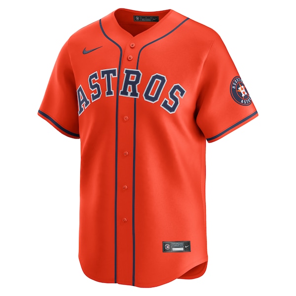 Houston Astros Nike Alternate Limited Jersey - Orange