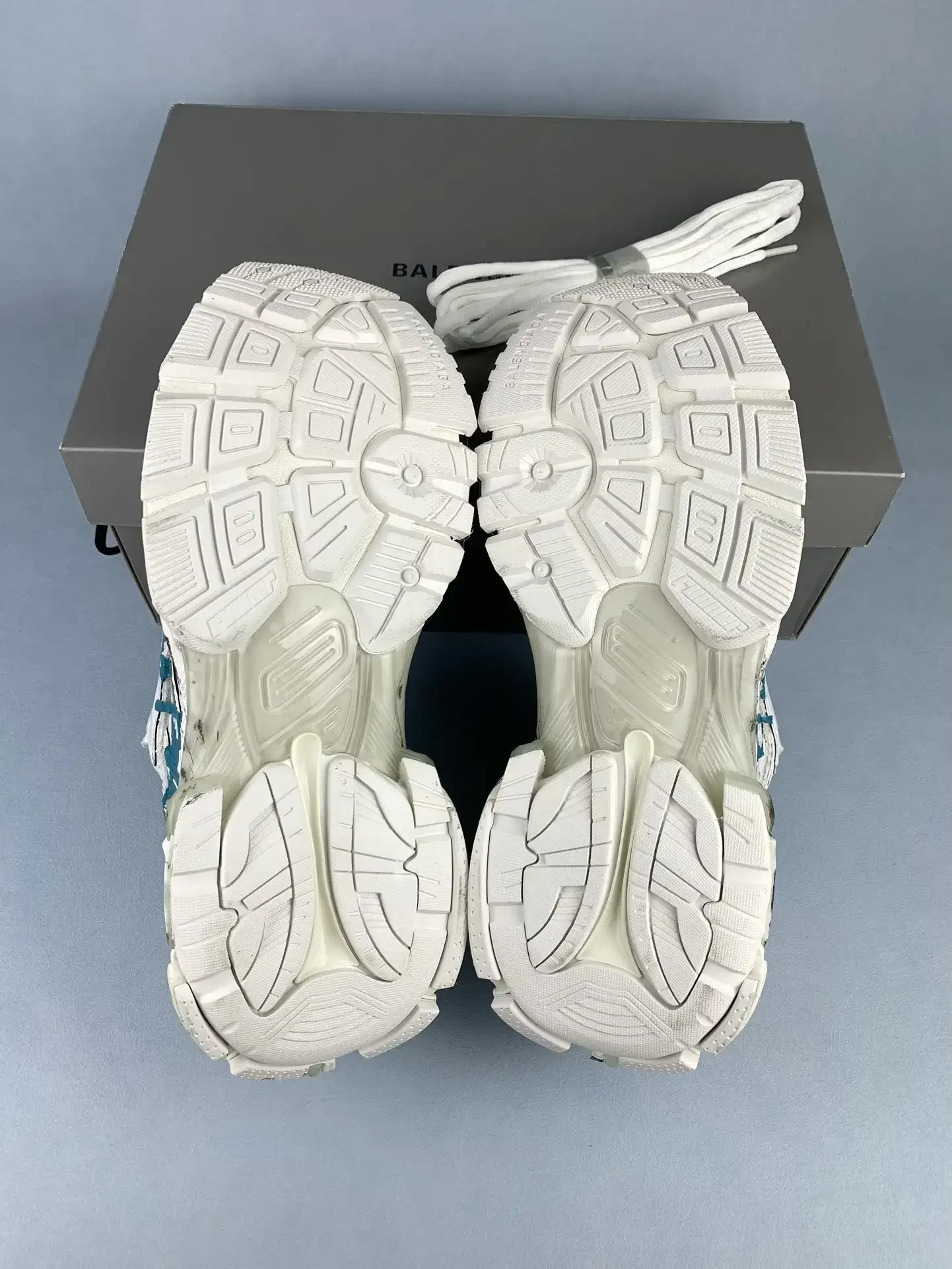 Runner Graffiti Sneaker in White/Blue product photo from LabelPicks