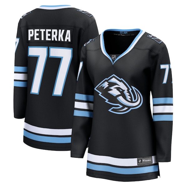 JJ Peterka Utah Mammoth  Women's Home Breakaway Jersey - Black