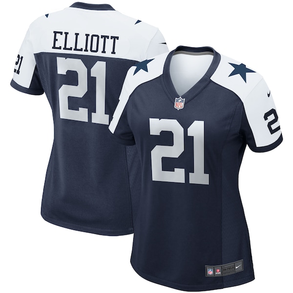 Ezekiel Elliott Dallas Cowboys Nike Women's Alternate Game Team Jersey - Navy/White