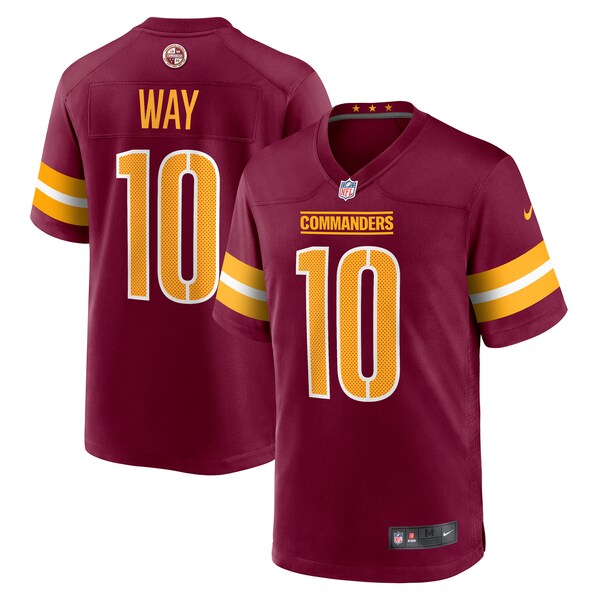 Tress Way Washington Commanders Nike  Game Jersey -  Burgundy