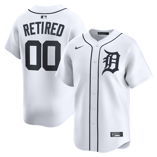 Detroit Tigers Nike Home Limited Pick-A-Player Retired Roster Jersey - White