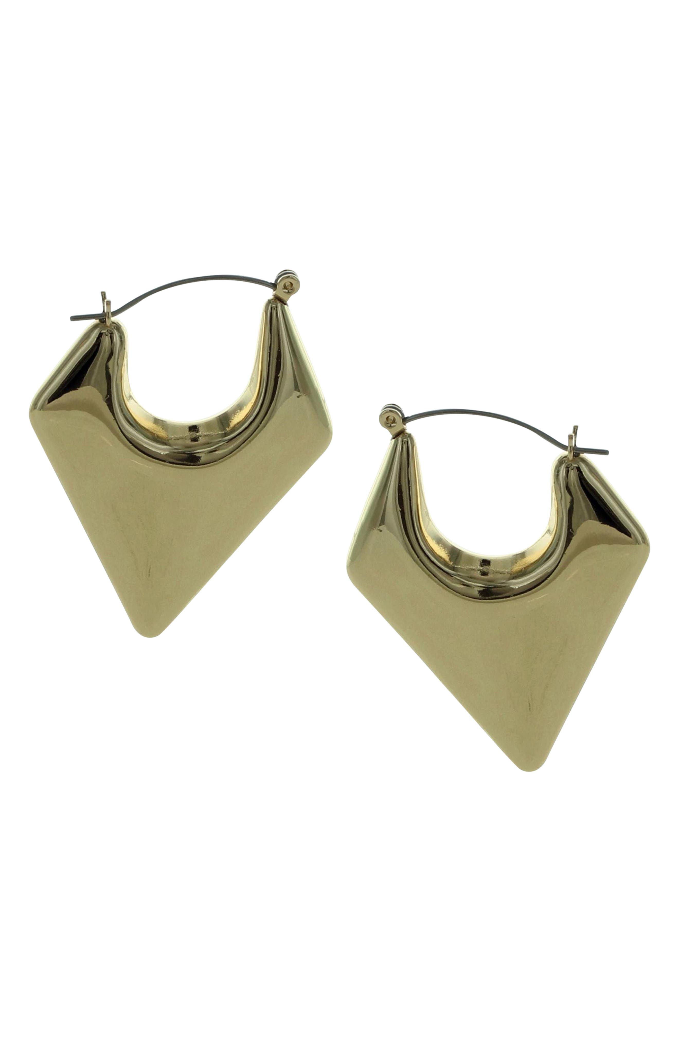 OLIVIA WELLES Aria Geometric Hoop Earrings