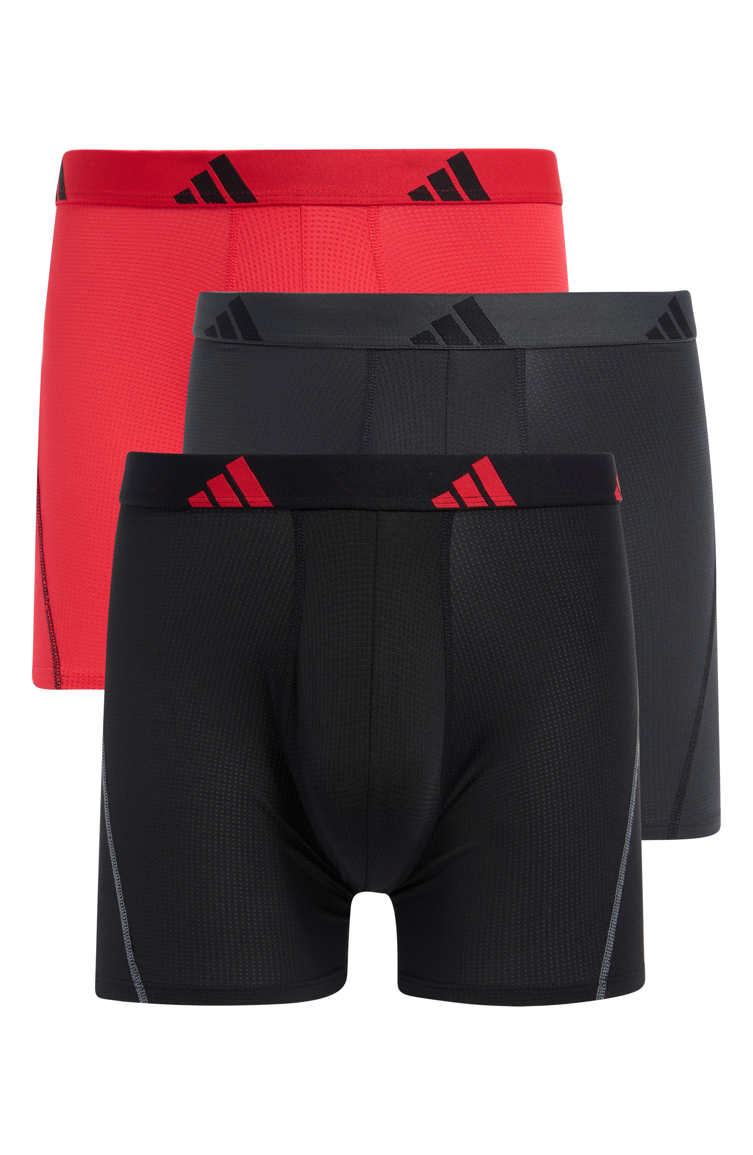 adidas All Day Mesh 3-Pack Boxer Briefs