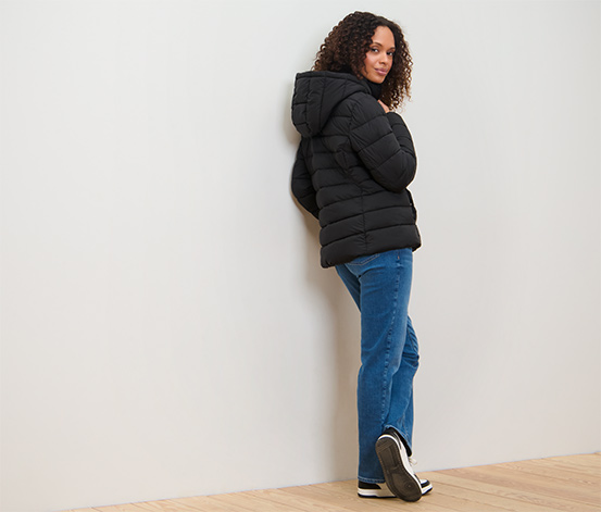Steppjacke mit Kapuze