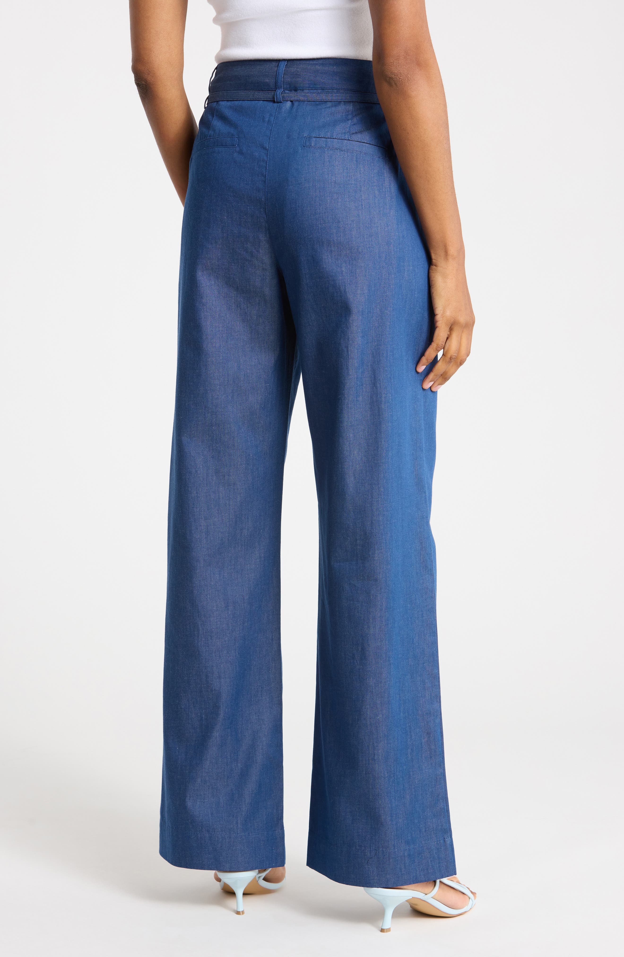 Derek Lam 10 Crosby Felicity Tie Wide Leg Pants