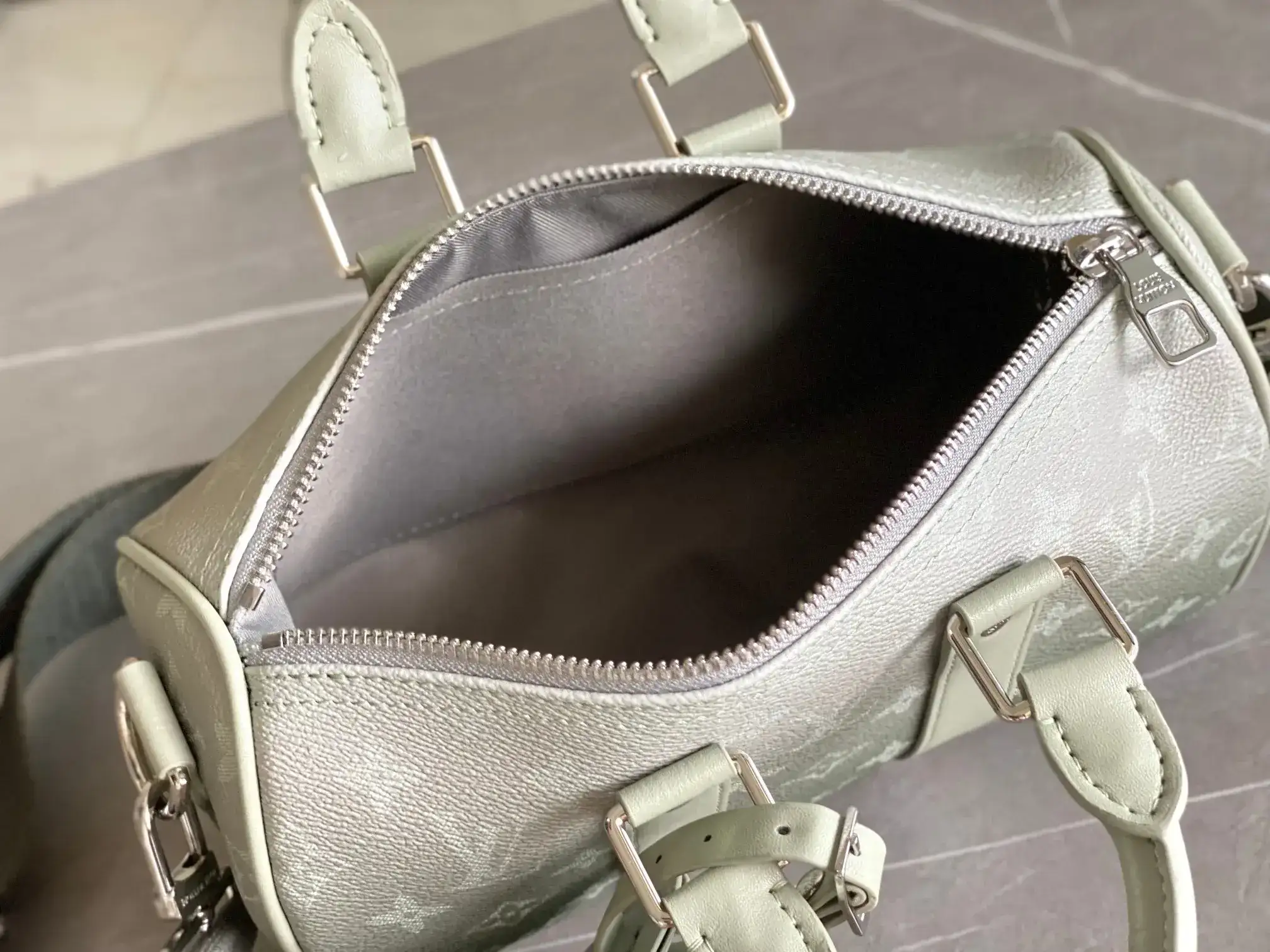 Louis Vuitton Keepall Green Canvas and Leather Tote Bag product photo from LabelPicks