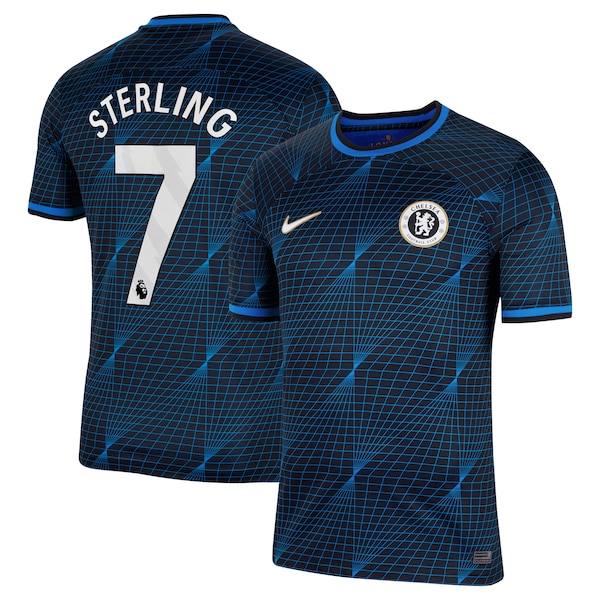 Raheem Sterling Chelsea Nike 2023/24 Away Stadium Replica Player Jersey - Navy/Blue/Mint