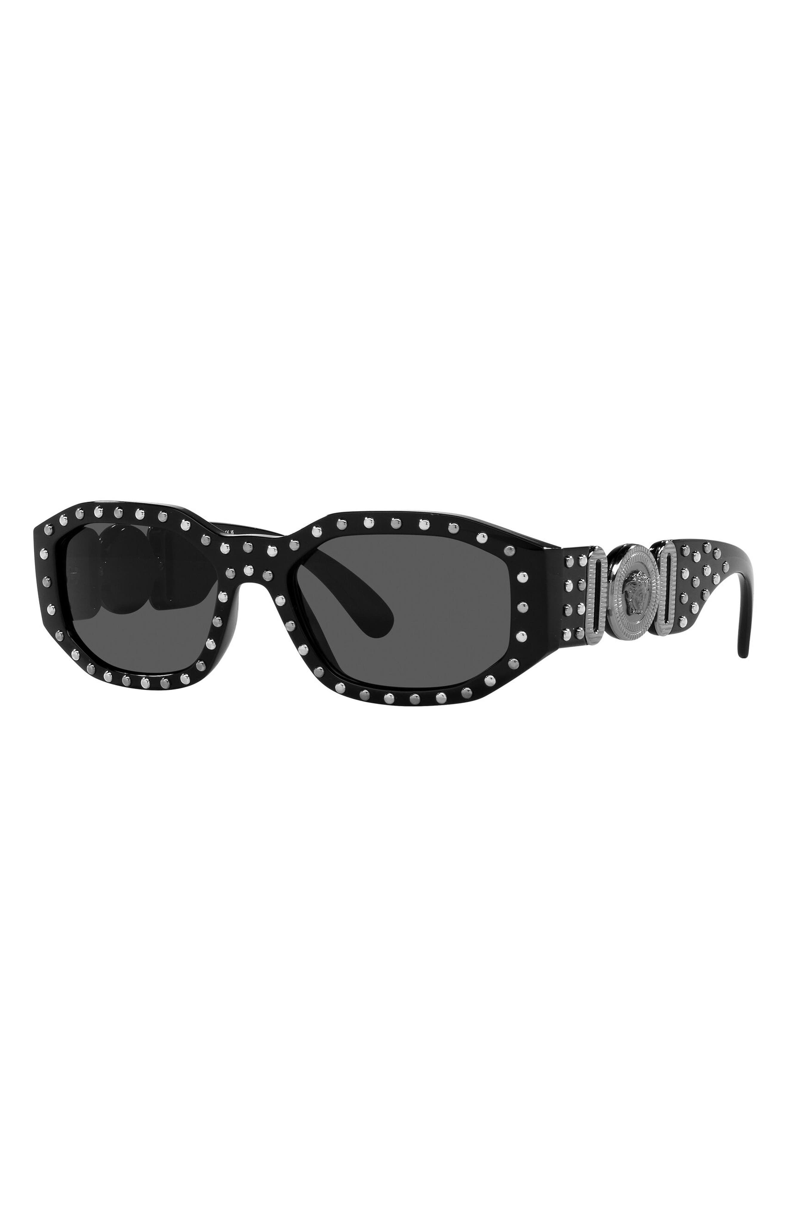 Versace Biggie 53mm Round Sunglasses