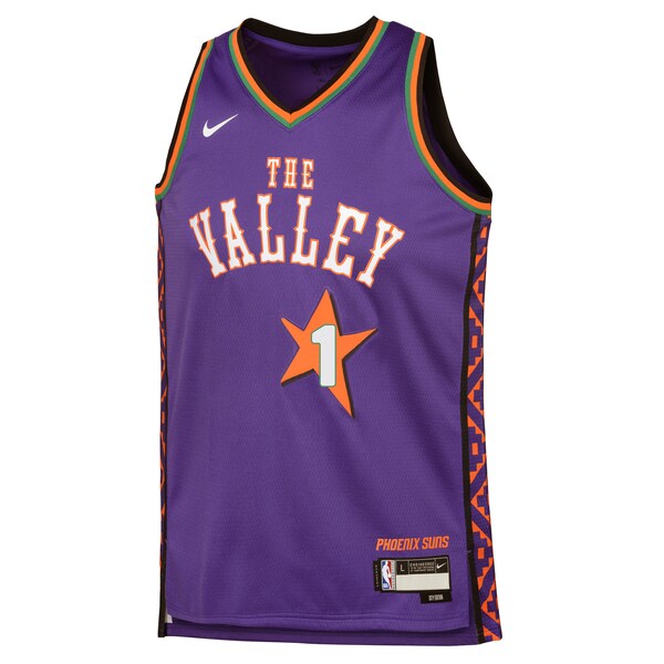 Devin Booker Phoenix Suns Nike Youth 2024/25 Swingman Player Jersey - City Edition - Purple