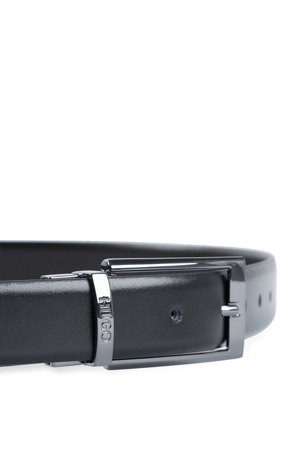 HUGO Leather Belt in Black