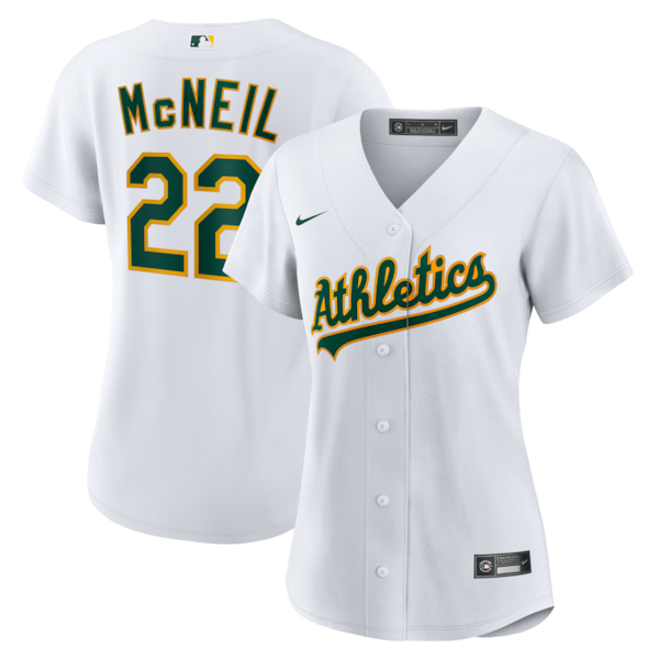 Jeff McNeil Athletics Nike Women's Home Replica Jersey - White