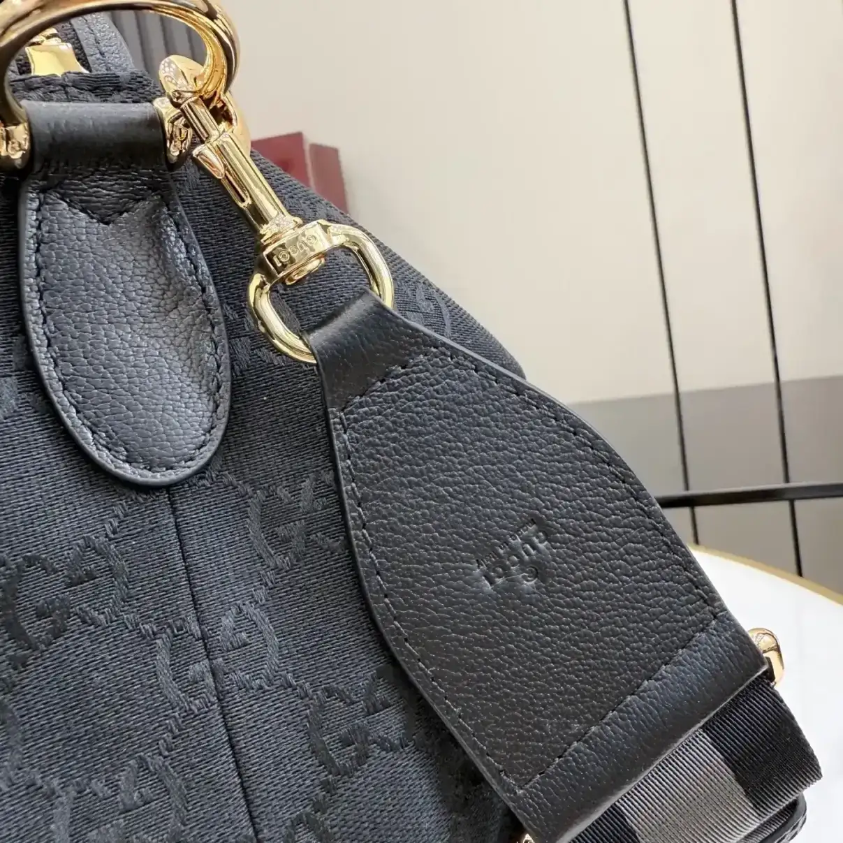 Gucci Black Canvas and Leather Shoulder Bag product photo from LabelPicks