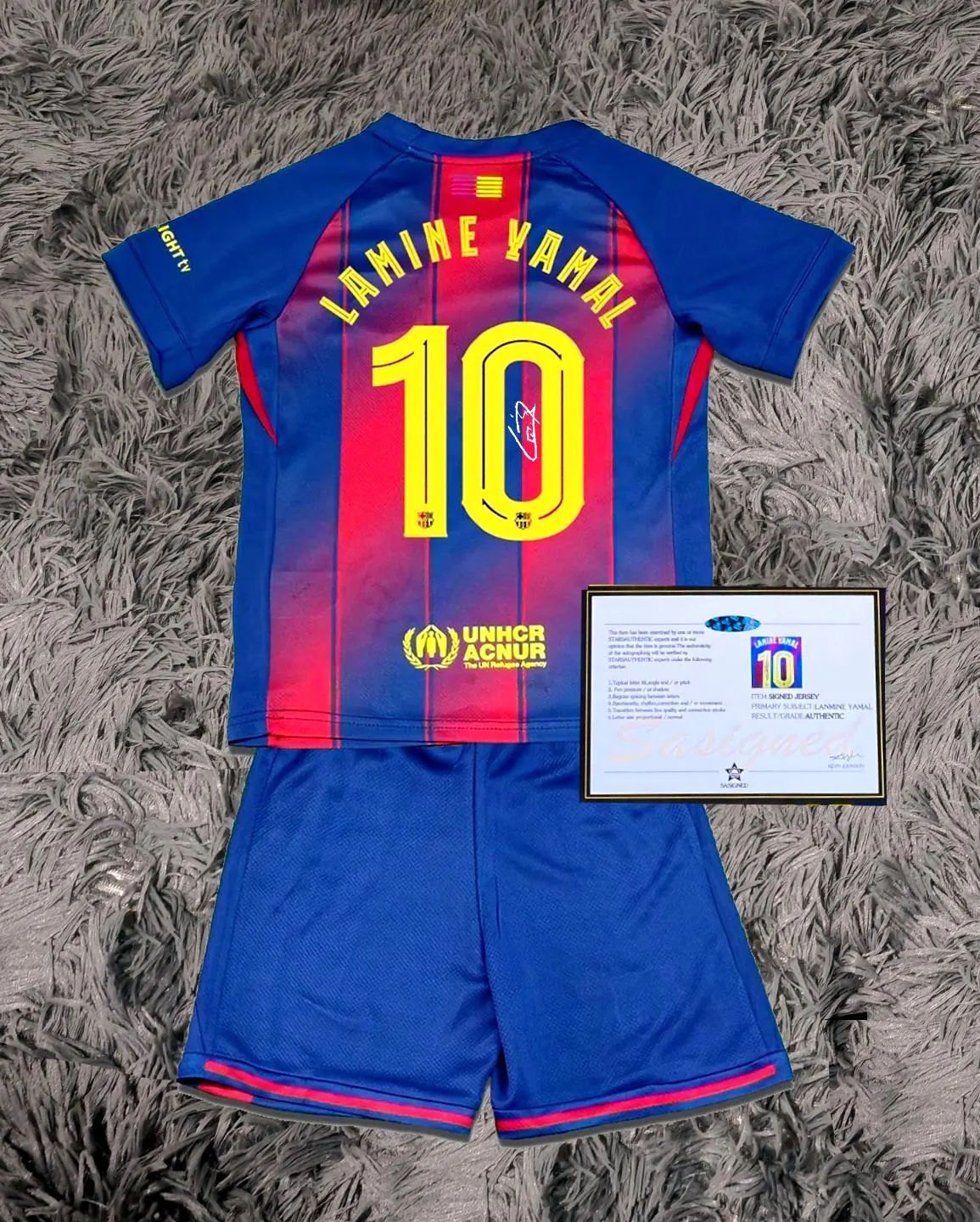 Lamine Yamal SIGNED Barcelona 25/26 Home #10 Jersey/Shirt - COA - 2025