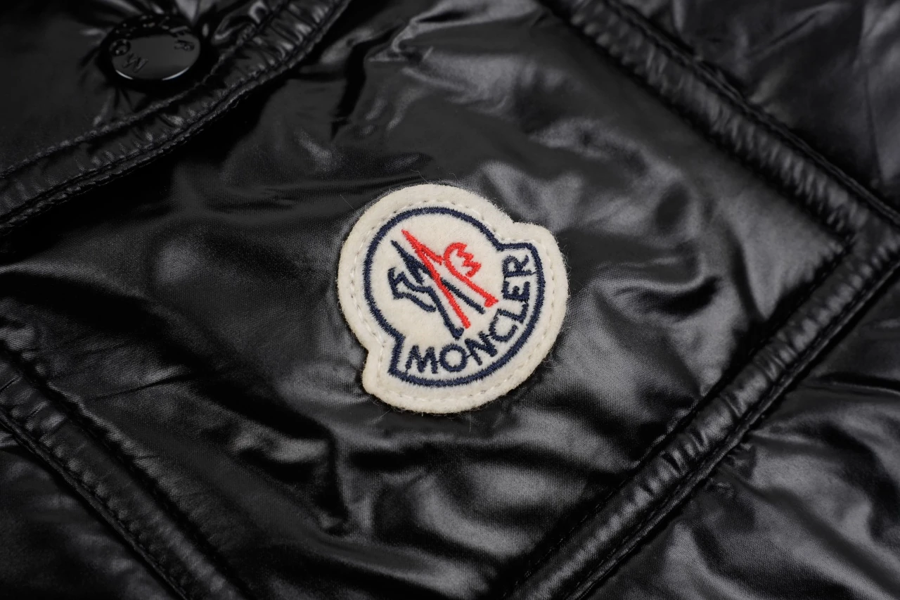 Moncler Black Glossy Maya Long Down Coat product photo from LabelPicks