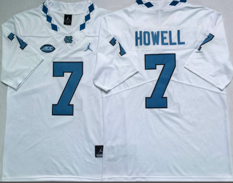 Sam Howell  NCAA North Carolina Tar Heels Jordan Band Vapor Limited Jersey