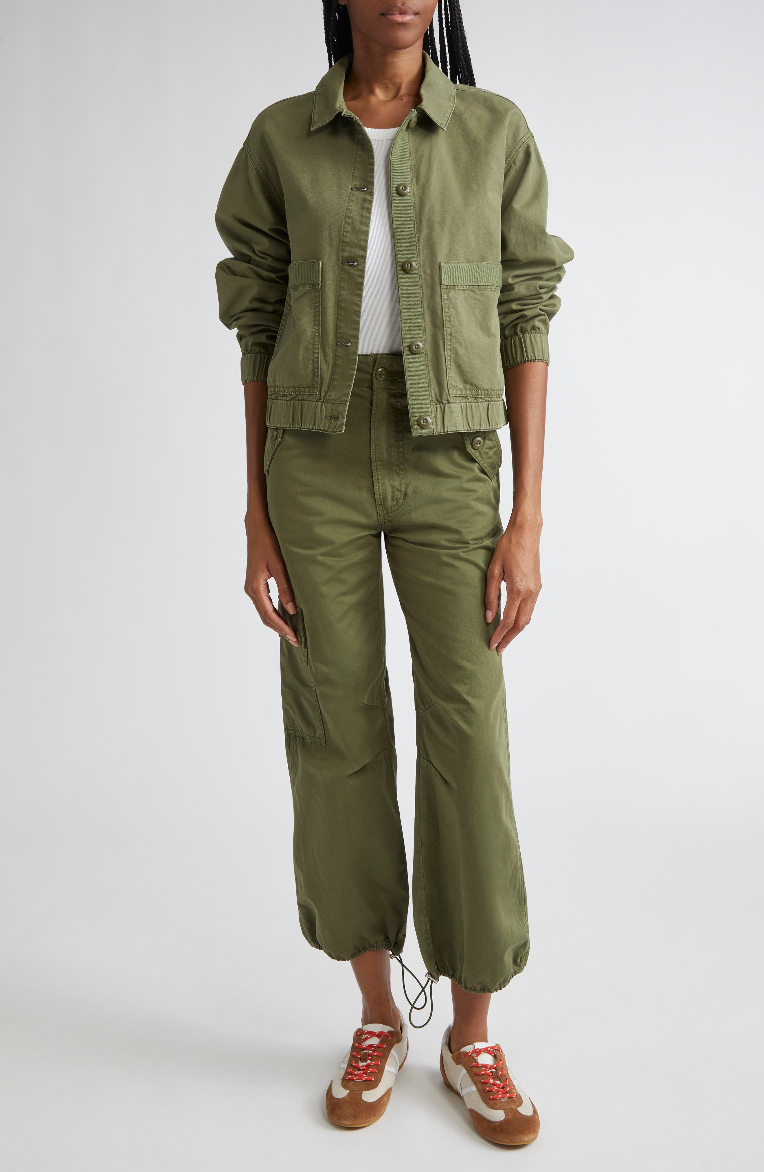 Veronica Beard Mandy Cotton Parachute Pants
