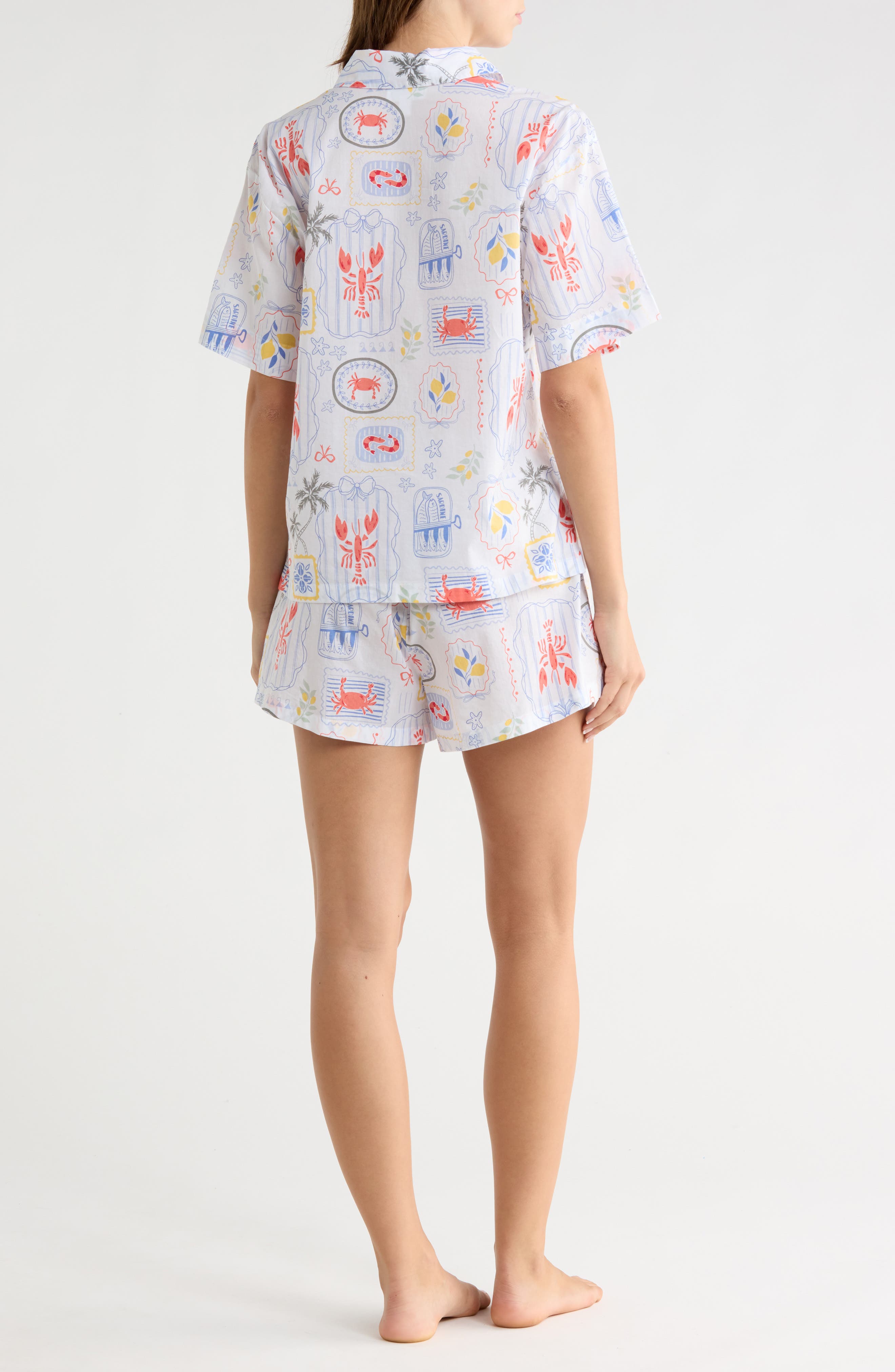 Abound Patterned Shortie Pajamas